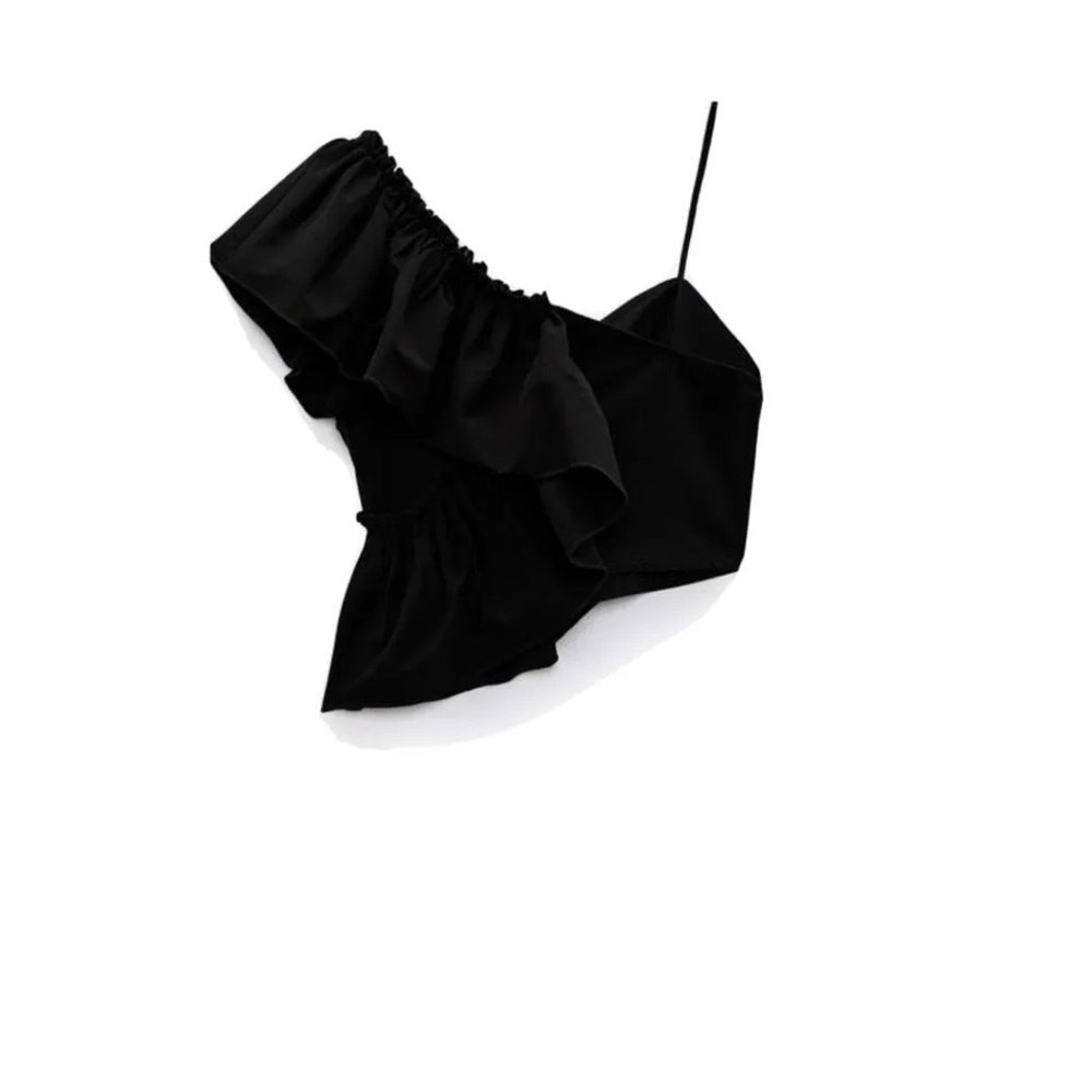 Zara Asymmetric Crop Top